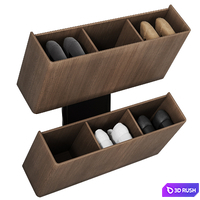 Shoe rack Pit Stop from Porada 3D Model Corona