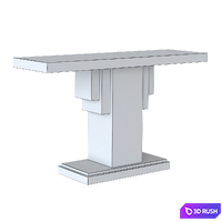 Ralph Lauren PENTHOUSE SUITE PEDESTAL CONSOLE 3D Model Vray, Corona