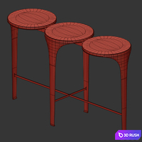 Ocean Console 3D Model Vray, Corona