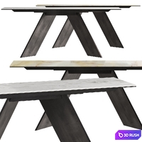 Bonaldo AX Console Table 3D Model Vray, Corona