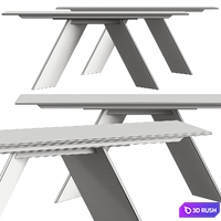 Bonaldo AX Console Table 3D Model Vray, Corona