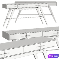 Laskasas Niels Console Table 3D Model Vray, Corona