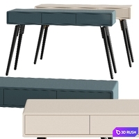 Praddy Hyde Console Table 3D Model Vray, Corona