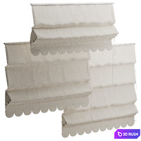 Roman blind wide for children's room 3D Model Corona