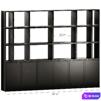 Muuto Stacked Storage System Configurations 11 3D Model Corona