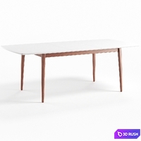 Samurai extendable table HOFF 3D Model Vray, Corona