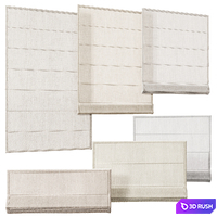 Roman blinds 3D Model Corona
