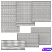 Roman blinds 3D Model Corona