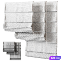 Roman Curtains 3D Model Vray, Corona