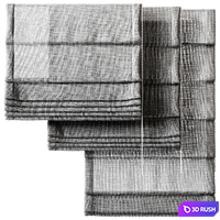 Roman Curtains 3D Model Vray, Corona
