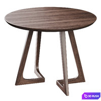 Modern dining table 3D Model Corona