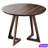 Modern dining table 3D Model Corona