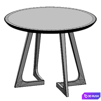 Modern dining table 3D Model Corona
