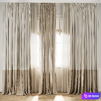 Curtain 973 3D Model Corona
