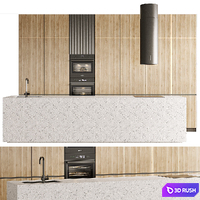 Kitchen 03 3D Model Corona