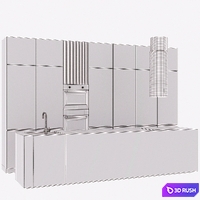 Kitchen 03 3D Model Corona