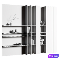 Rack Z02 3D Model Vray, Corona