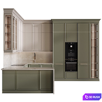 Kitchen in neoclassical style 78 3D Model Corona