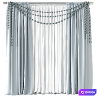Curtains for children's room 3D Model Corona