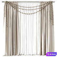 Curtains for children's room 3D Model Corona