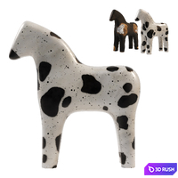 Ceramic horses 3D Model Corona