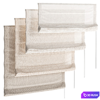 Roman blinds 40 (1200mm and 800mm) 3D Model Corona