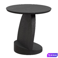 Teak Oblic Side Table 3D Model Corona