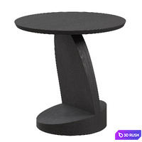 Teak Oblic Side Table 3D Model Corona