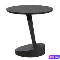 Teak Oblic Side Table 3D Model Corona