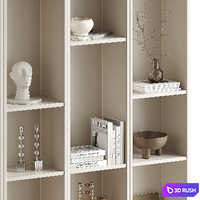 Bookcase with decor ikea 3D Model Vray, Corona