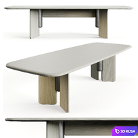 D8 District Eight FAIFO Rectangular Table 3D Model Vray, Corona