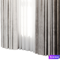 Curtains set 2 3D Model Corona