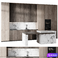 Kitchen 08 3D Model Corona