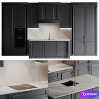 Kitchen 53 3D Model Vray, Corona