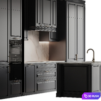Kitchen 53 3D Model Vray, Corona