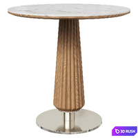 Litfad Pedestal Dining Table 3D Model Vray, Corona