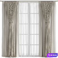 Curtain #167 3D Model Vray, Corona