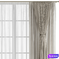 Curtain #167 3D Model Vray, Corona