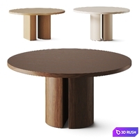 Kave Home Nealy Round Table 3D Model Vray, Corona