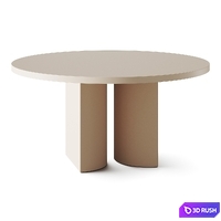 Kave Home Nealy Round Table 3D Model Vray, Corona