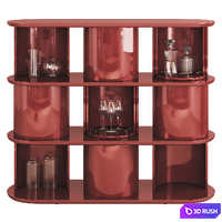 Hide&amp;Seek Door Sideboard 3D Model Vray, Corona