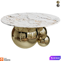 Coffee Table 3D Model Corona