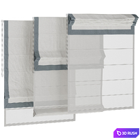 Roman blinds 03 3D Model Corona