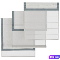 Roman blinds 03 3D Model Corona
