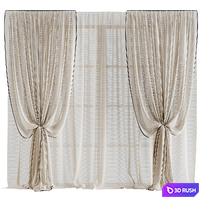 Curtain 13 3D Model Vray, Corona