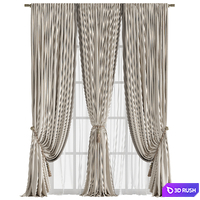 Curtain #191 3D Model Vray, Corona