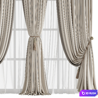 Curtain #191 3D Model Vray, Corona