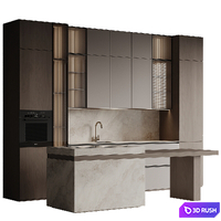 Kitchen 57 3D Model Vray, Corona