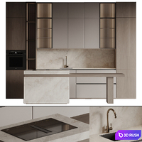 Kitchen 57 3D Model Vray, Corona