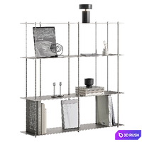 Shelf "Metalus" 3D Model Vray, Corona